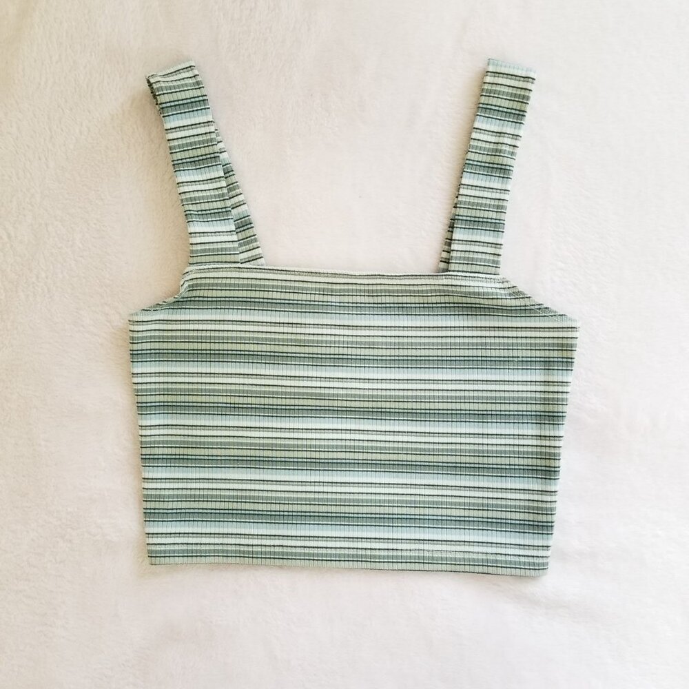 AMERICAN EAGLE 90'S STRIPPED CROP TOP